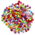 ASST ROUND W/BLACK LETTER BEAD